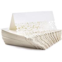 Los mejores  - Tarjetas de Mesa- Jolintek 100 Piezas Tarjetas de Lugar Blancas- Tarjetas de lugar para Navidad- Bodas- Fiestas- Números…